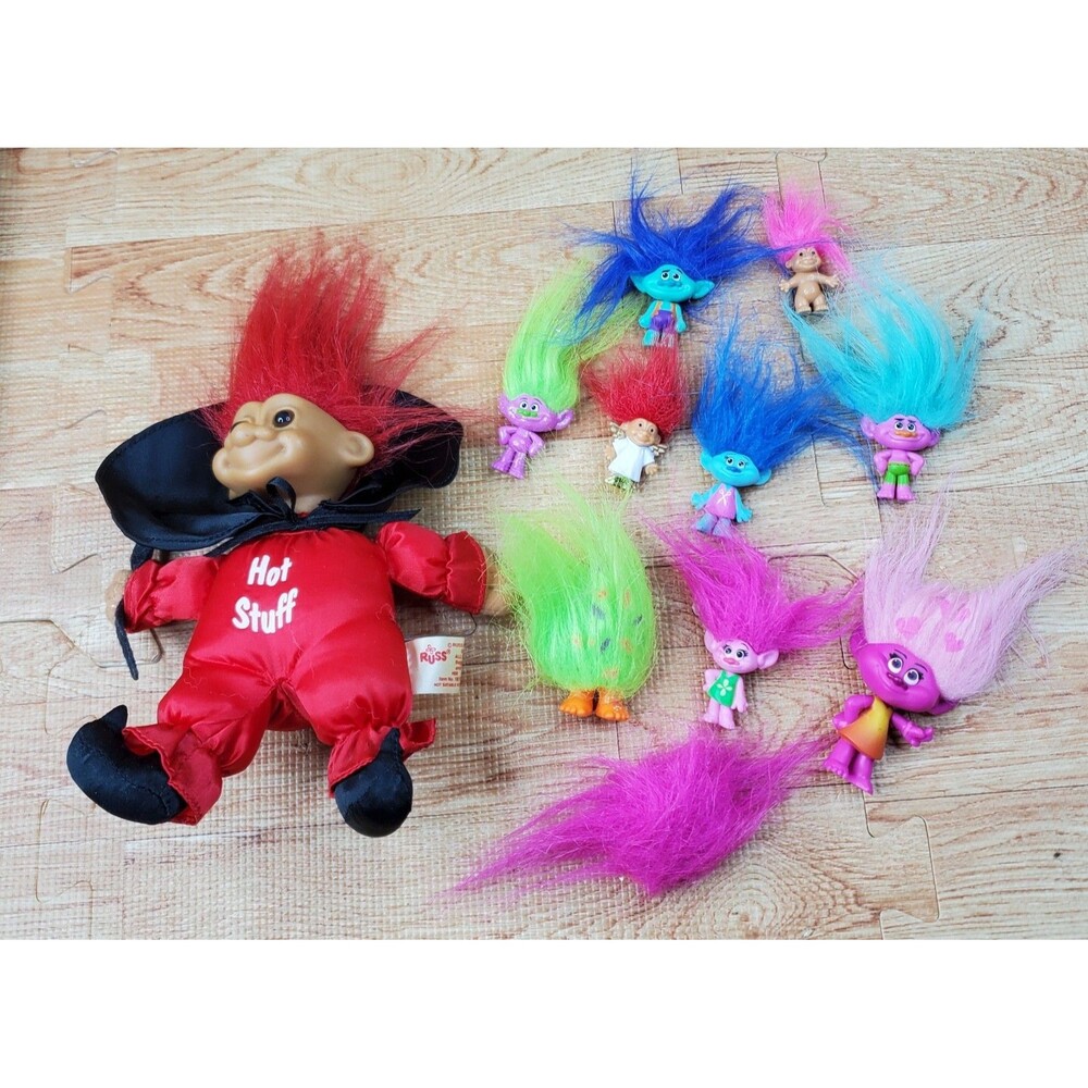 Trolls Assorted Character Figures Lot of 11